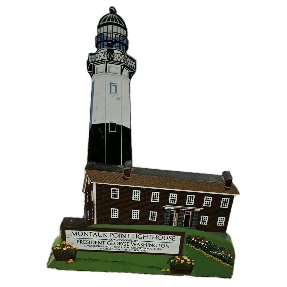 Vtg‎ Sheila's Collectibles Montauk Point Lighthouse Shelf Sitter Long Island NY